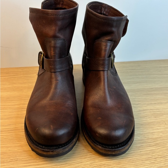 Frye Veronica Booties Short Tenora Redwood Color Leather Womans 9 - Picture 4 of 10